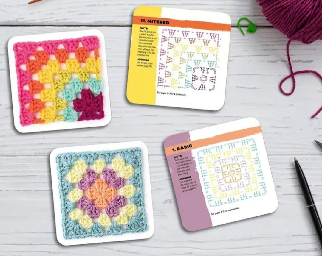 Caixa Cartões Crochê "The Granny Square Card Deck "