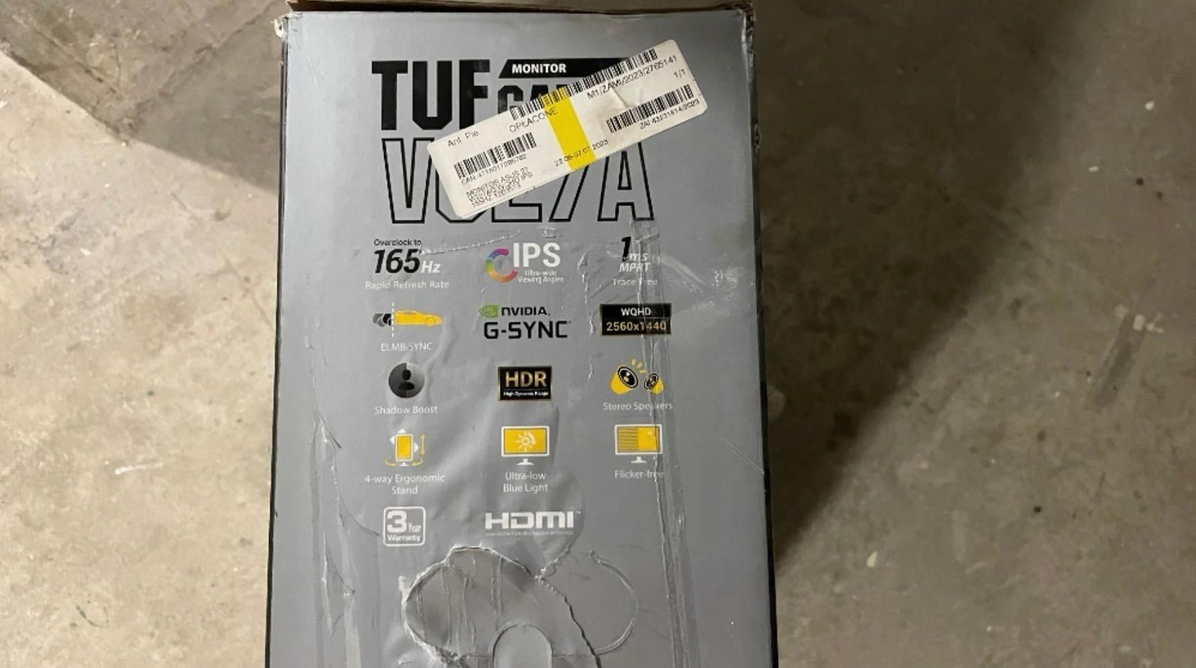 Monitor Asus Tuf Gaming VG27A 165hz 1440p