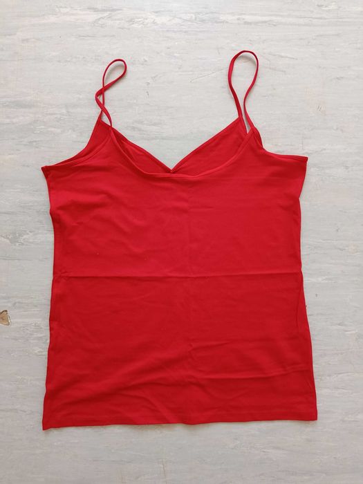 Top alças finas vermelho