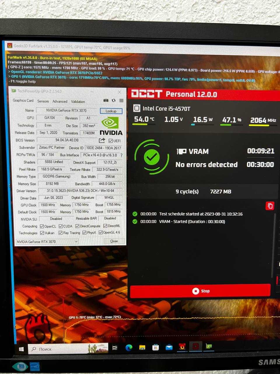Відеокарта Gigabyte GAMING RTX 3070 8gb GDDR6 KLAVAcomp
