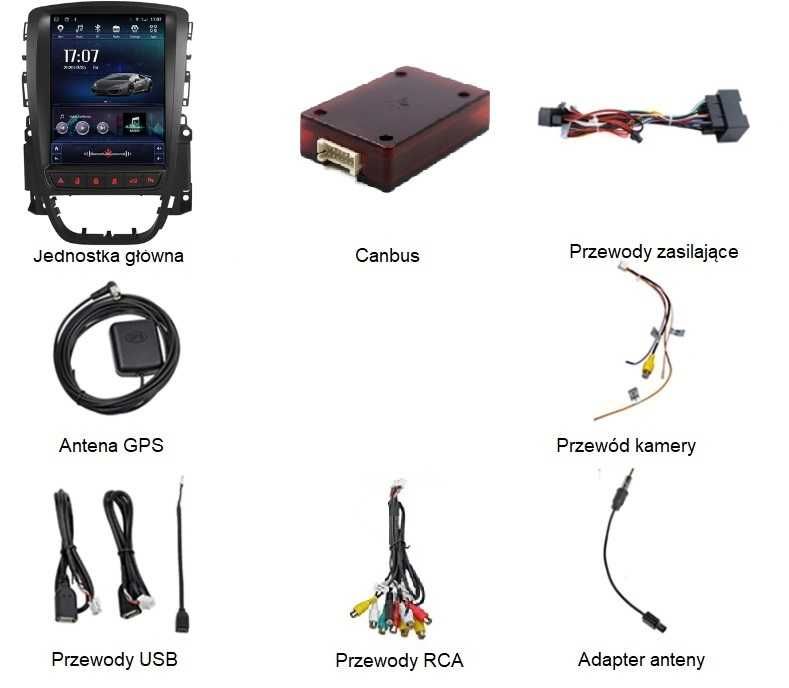 Radio 2din Android Opel Astra J 2GB, Nawigacja, Bluetooth, DSP, Raty