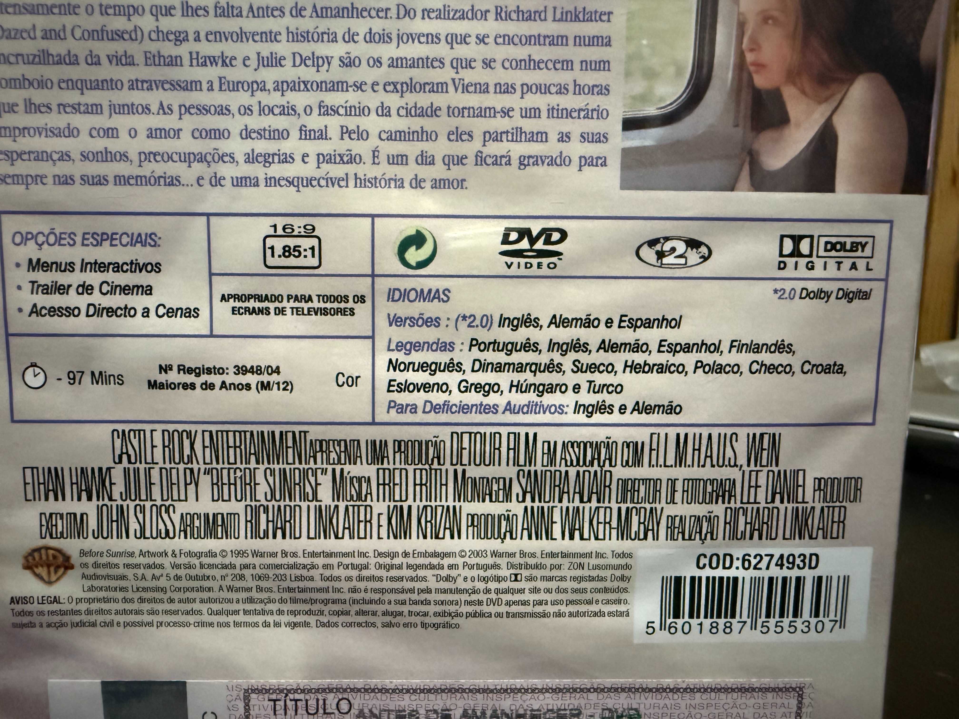 Richard Linklater – Before Sunrise (Antes de Amanhecer)