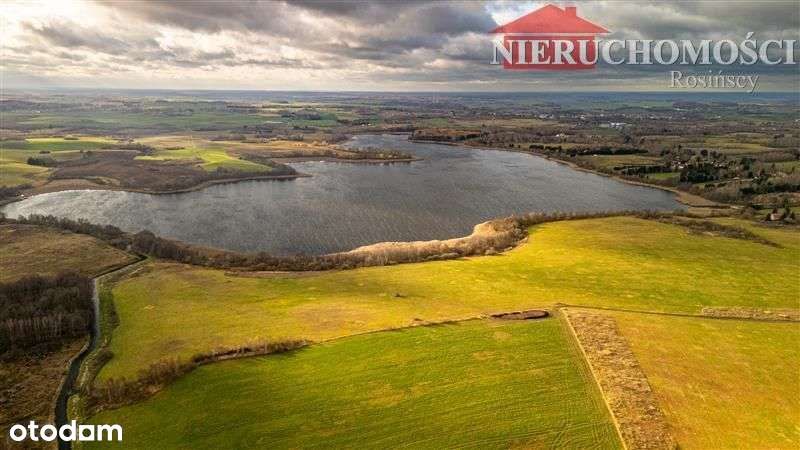 Działka bud.z linią brzegową(120m)Jeziorany-Olszty