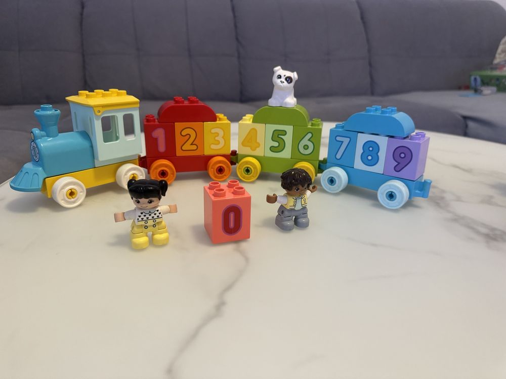 LEGO DUPLO, klocki Pociąg z cyferkami - nauka liczenia