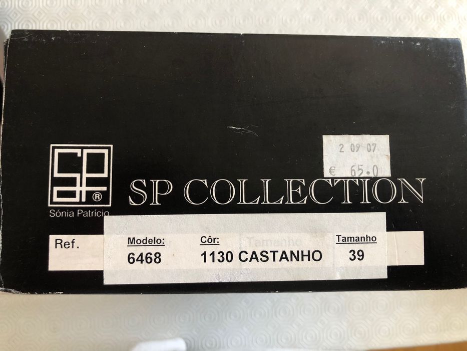 Sapatos salto alto em camurça castanha 39 Sónia Patrício