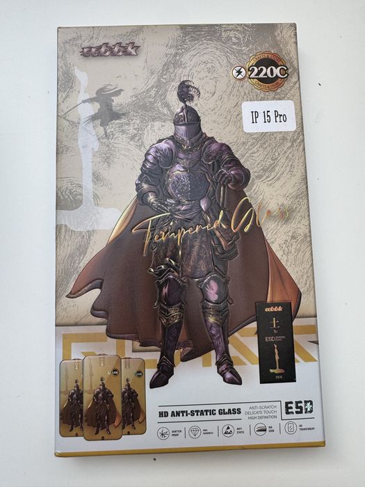 Szkło hartowane antystatyczne iPhone 15 Pro