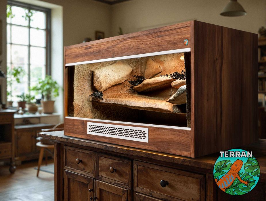 Terrarium 80x40x40cm Agama Gekon wąż zbożowy heterodon