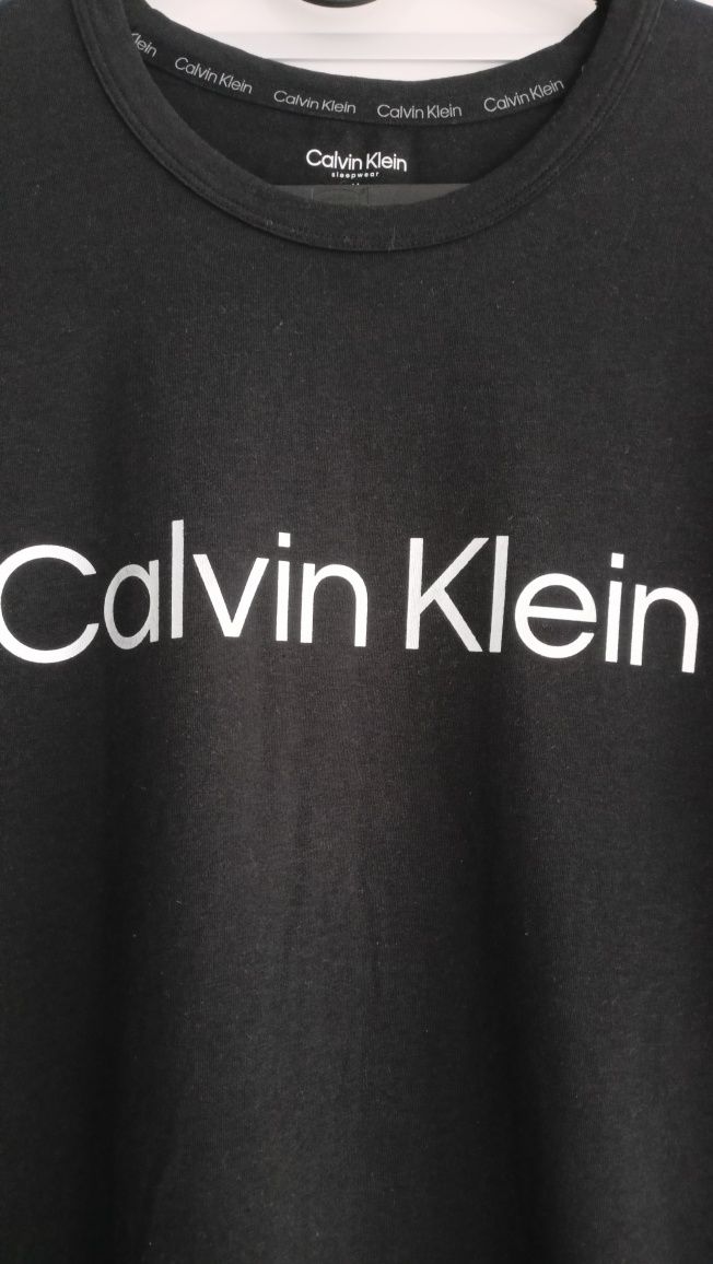 CALVIN KLEIN nowa czarna długa koszulka, t-shirt rozm. M