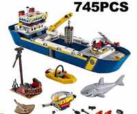 Конструктор 61см исследовательский корабль судно Лего Океан Lego 745д