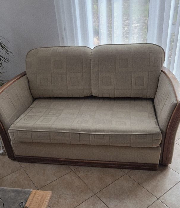 Kanapy rozkładane 2 szt z pojemnikiem