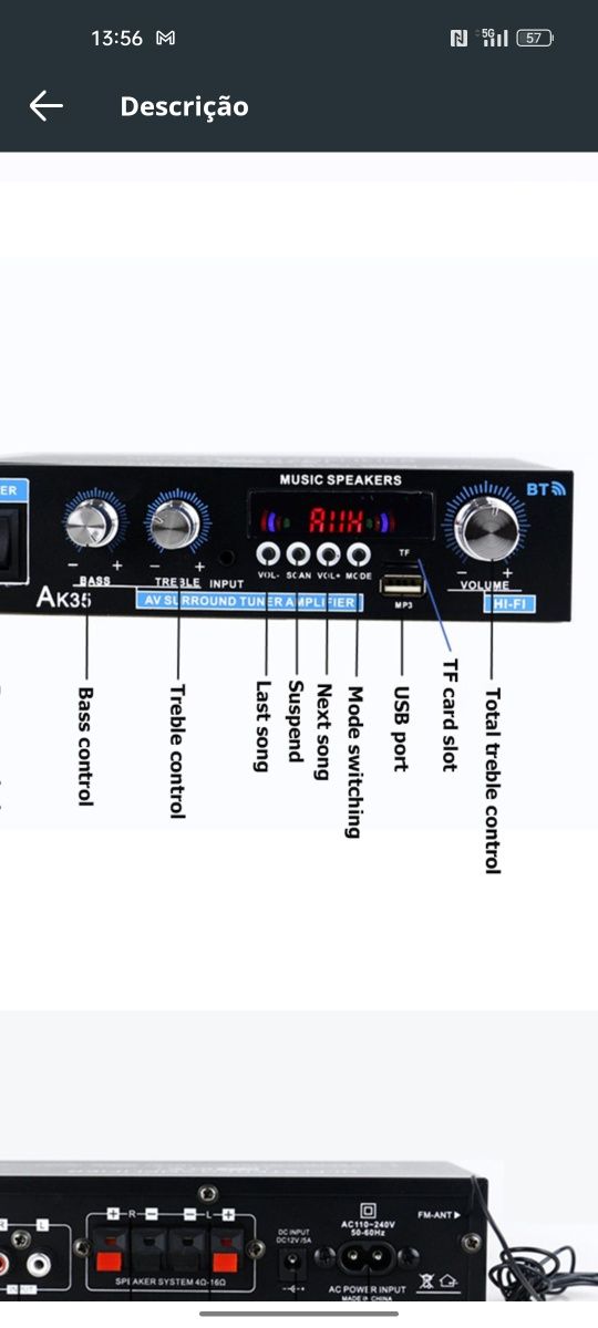 Amplificador AK35