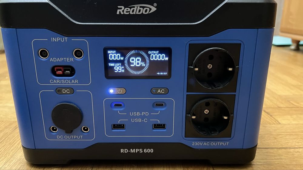 Портативна зарядна станція Redbo 600w (509 Wh)