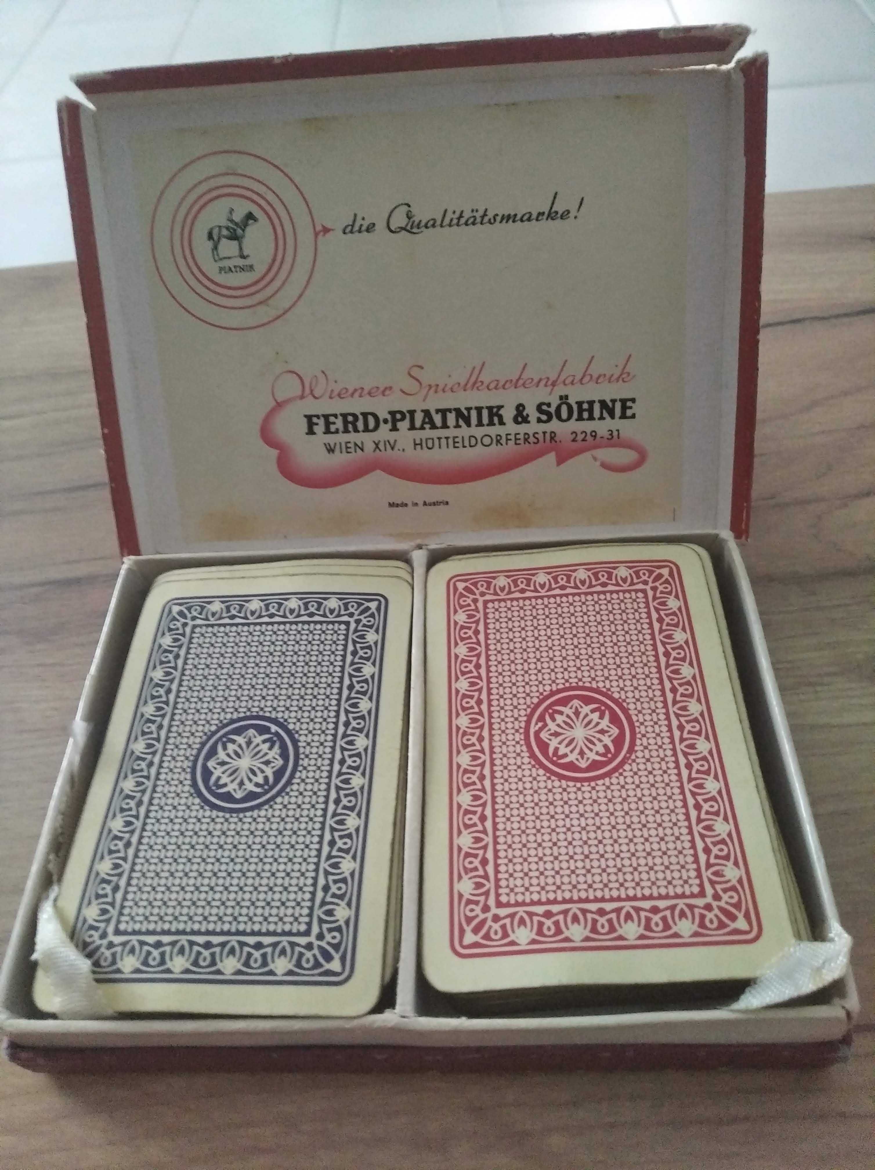 Stare, oryginalne, karty do gry rok 1974 piatnik