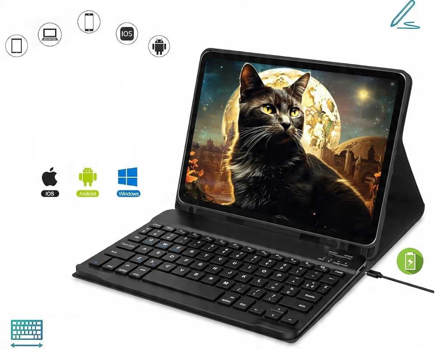 Earto etui klawiatura touchpad do iPad Air 11 iPad Air 5 Air 4 czarne