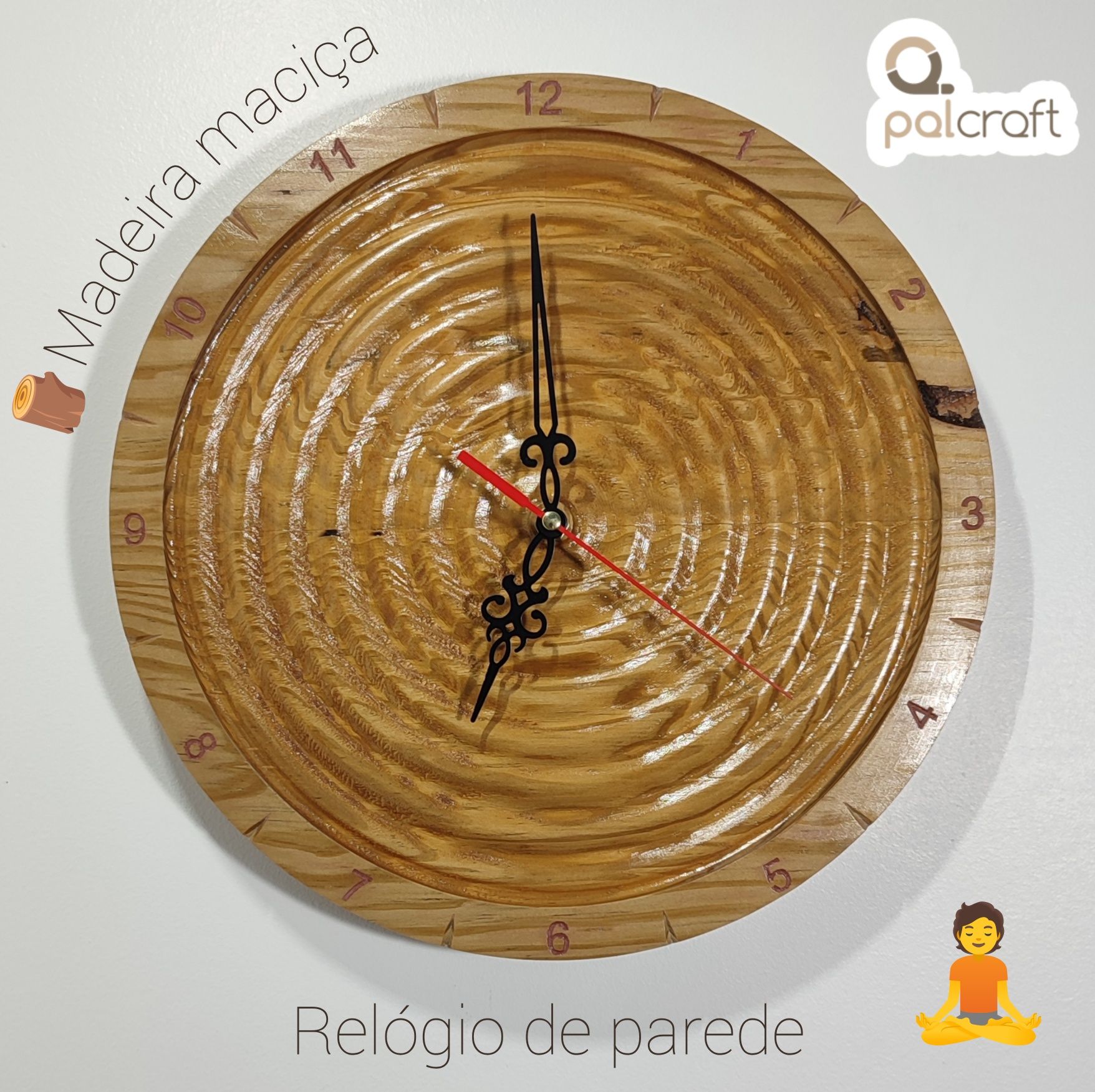 Relógio parede madeira maciça , árvore da vida , buda, desporto SCP /