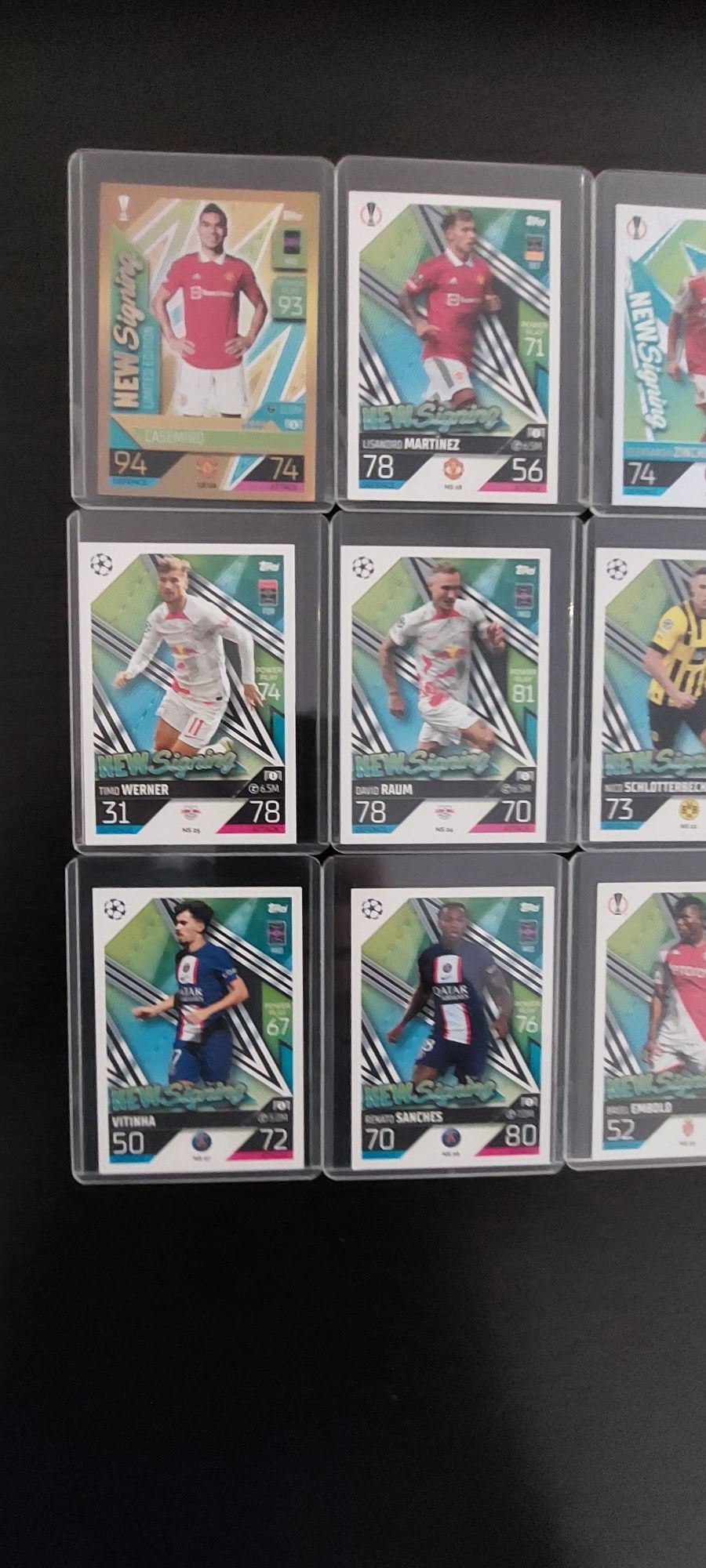 Caras TOPPS Match Attax 2022 / 23 New Sign + Película Proteção Própria