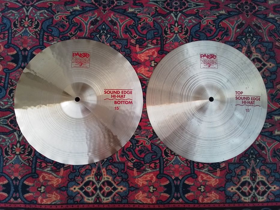 Vendo choques Paiste 2002 Sound Edge de 15