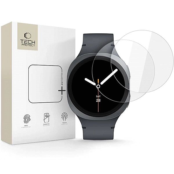 Szkło hartowane Tech-Protect Glass Fit+ 2-pack na Samsung Galaxy Watch