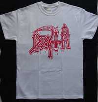 Death Red Logo Czerwone Oficjalna T-Shirt Death Metal Chuck Schuldiner