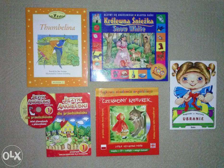 Książeczki z CD do nauki j. angielskiego dla dzieci