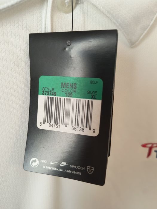 Nowa koszulka polo Nike Golf Dri-Fit XL – biała, oryginał, Transocean