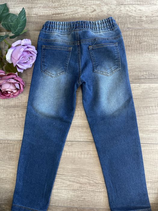 Spodnie dla chłopca chłopięce jeansowe jeansy 104 cm little kids