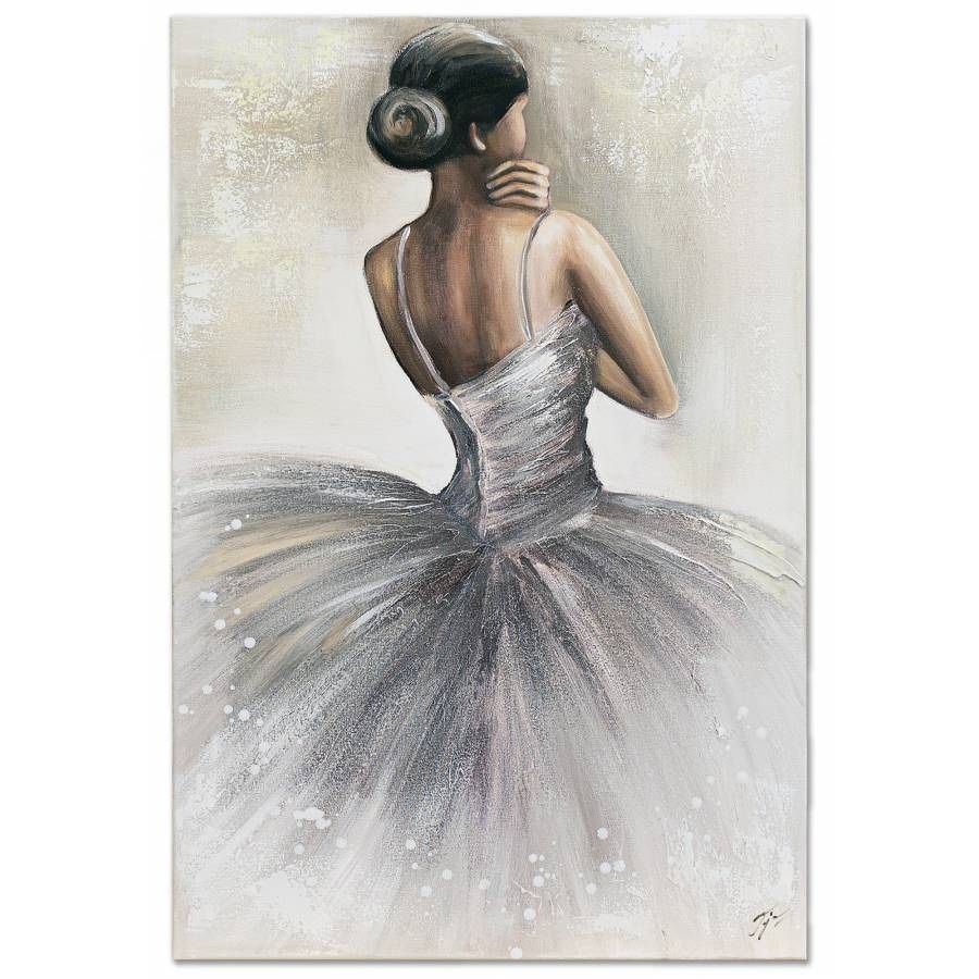 Obraz olejny baletnica Duży format 120x70cm tancerka