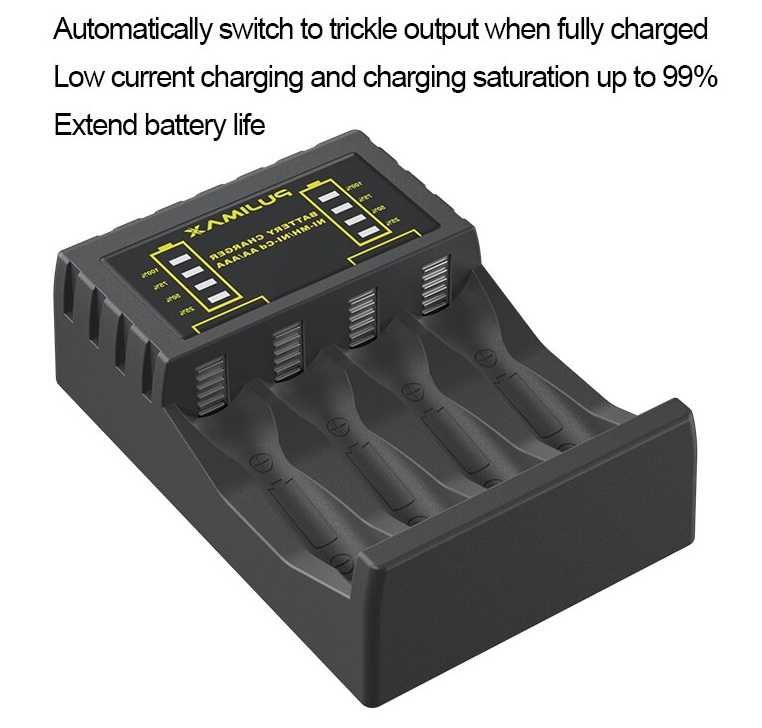 Зарядное устройство Pujimax N4008 для батареек типа AAA и AA