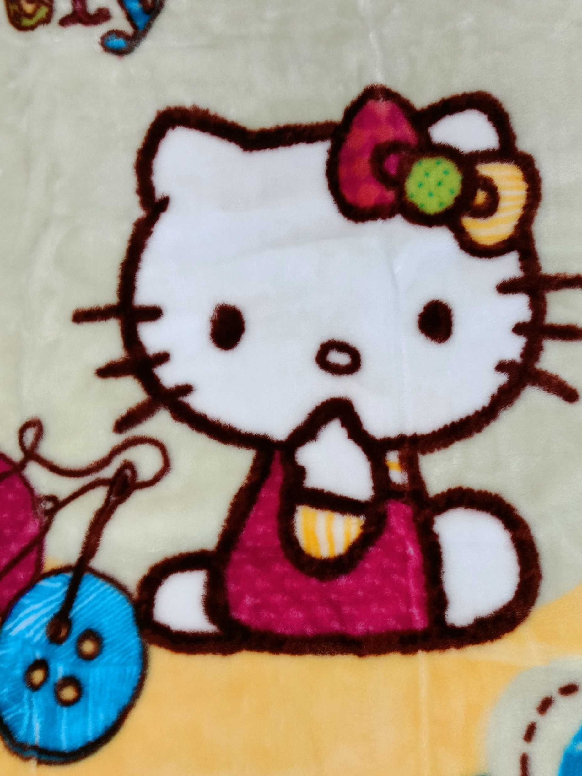 Koc akrylowy Hello Kitty rozmiar 80x110 cm