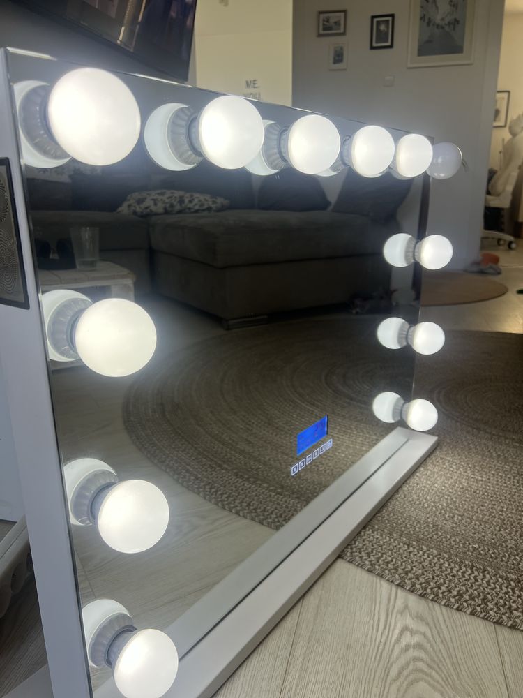 Lustro wizażowe do makijażu 80x60 ściemnianie bluetooth NOWE
