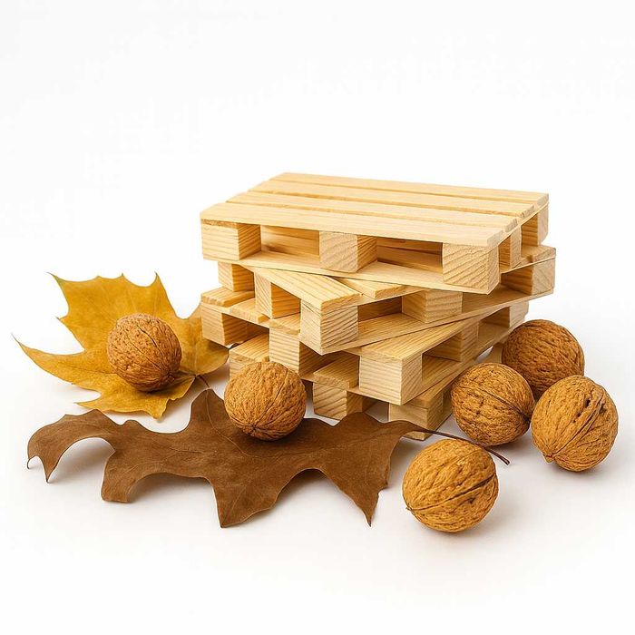 Mini palety – podstawki pod kubek / garażowy gadżet (ZESTAW 4 SZT.)