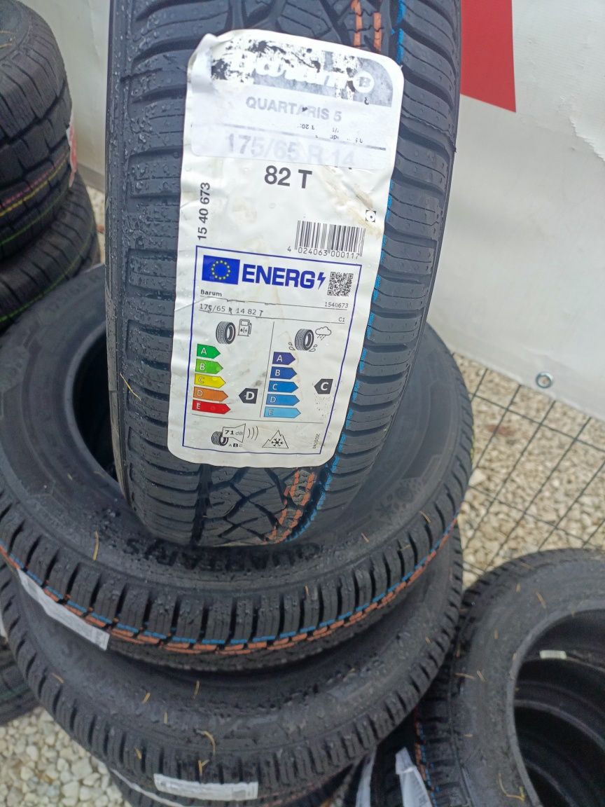 Nowe opony wielosezonowe całoroczne 175/65/14 Barum gr Continental 24r