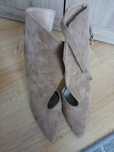 Buty botki zamszowe