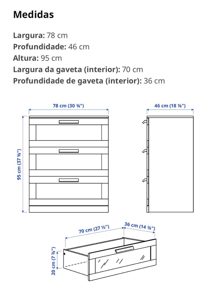 Cómoda BRIMNES Ikea