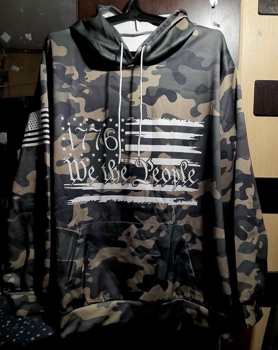 Ого-го какой размерчик худи комуфляж с капюшоном батал 6XL