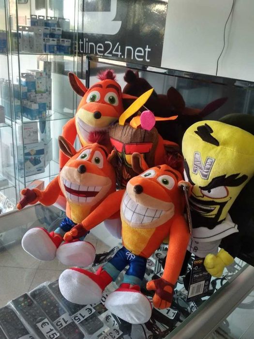 Peluches Crash Bandicoot edição 25 anos