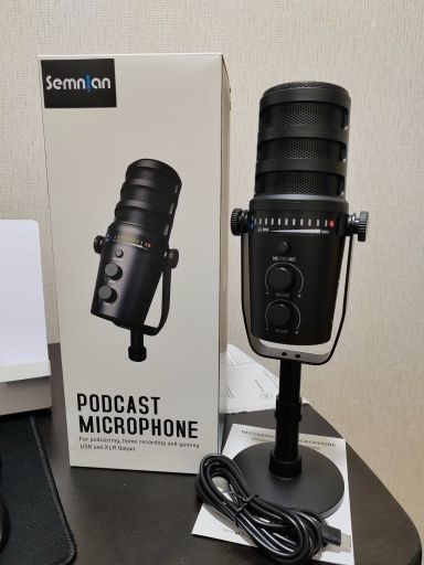 Динамічний мікрофон SEMNLAN LM10 для стрімів або запису звуку  (XLR/