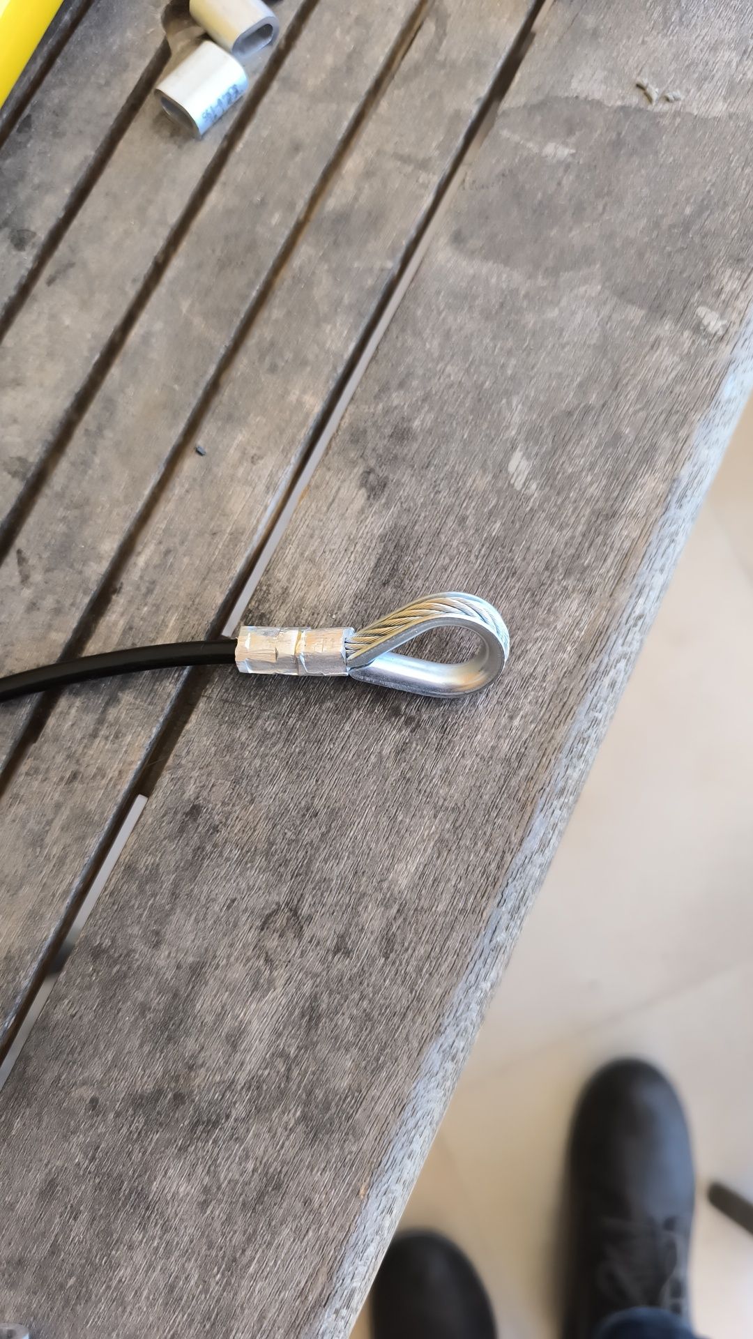 Cabos de aço  para máquina de musculação (feito a mão )