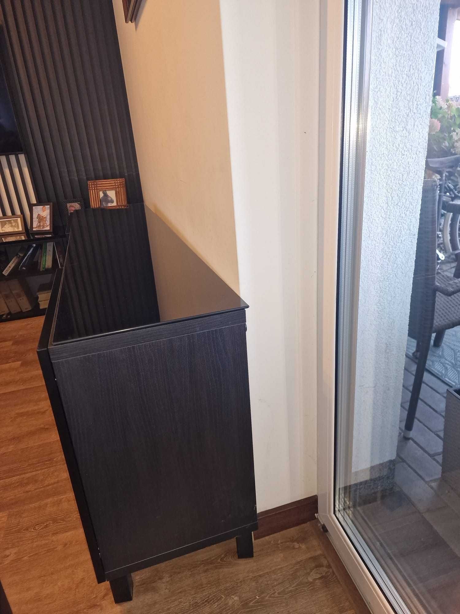 Szafka RTV Ikea 180 cm czarny brąz