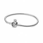 Pulseira Fecho Coroa Pandora em Prata de Lei S925 Nova