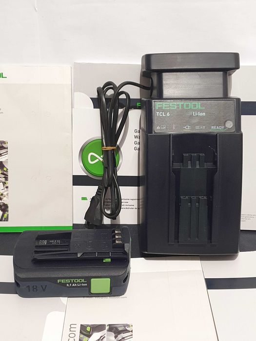 FESTOOL bateria 18v 3,1ah i szybka ladowarka TCL -6