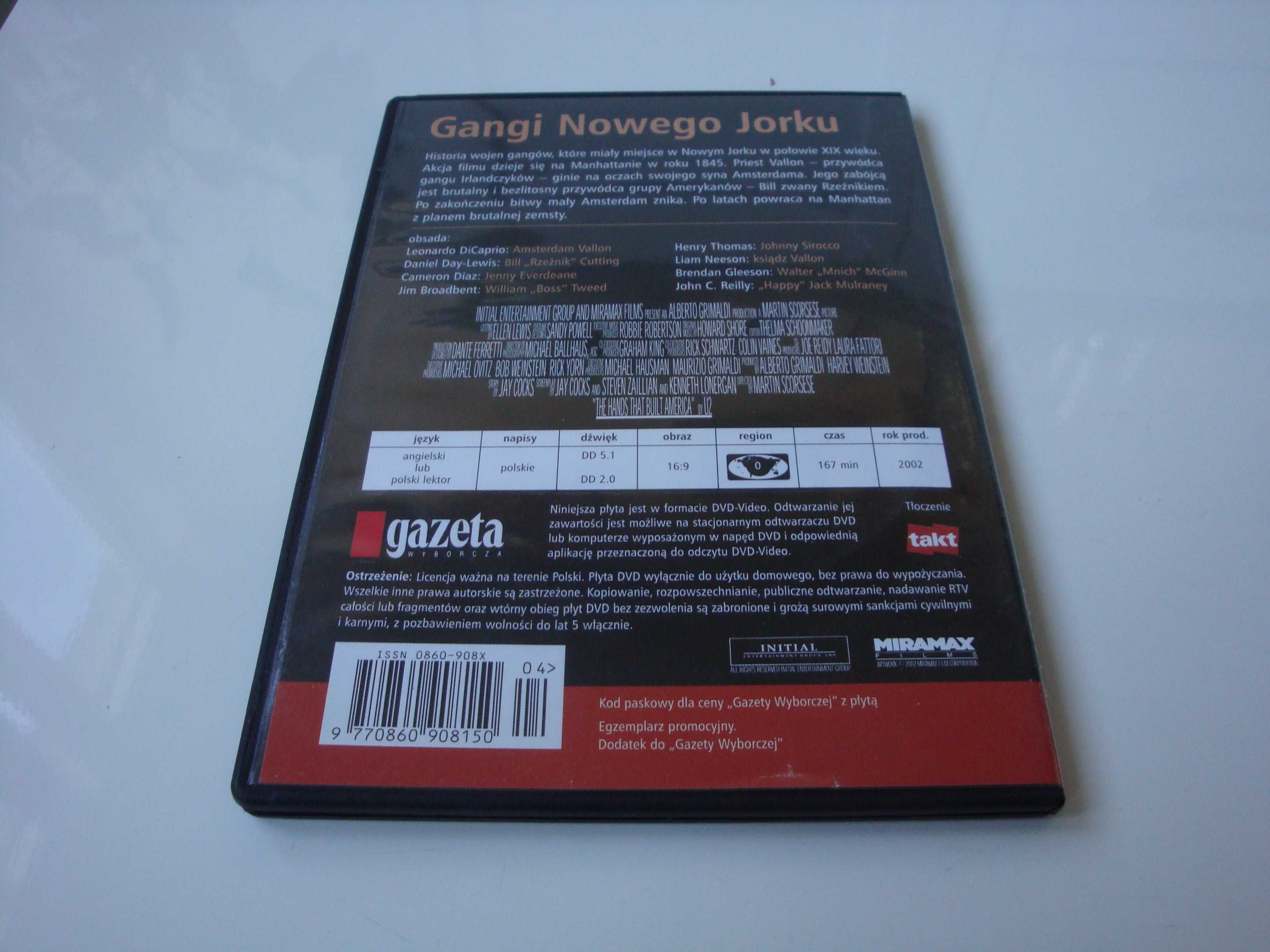 Gangi Nowego Jorku  film DVD