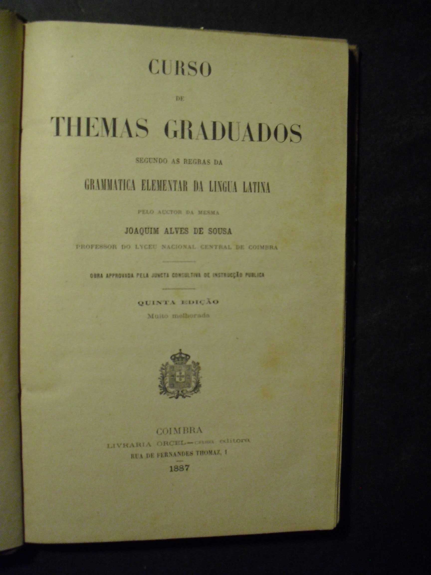 Sousa (Joaquim Alves de);Curso de Themas Graduados Segundo as Regras
