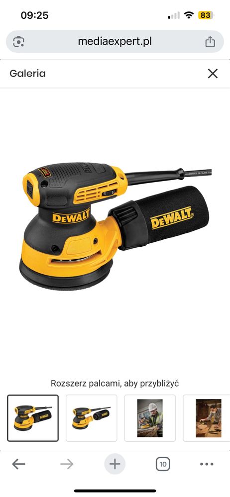 DEWALT szlifierka mimośrodowa DWE6423  125mm 280W