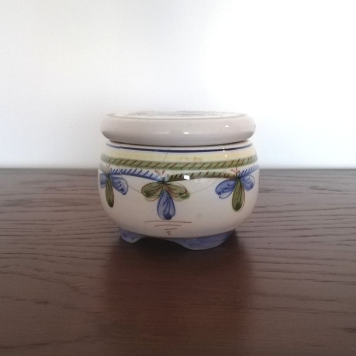 Caixa guarda jóias vintage, pintado à mão