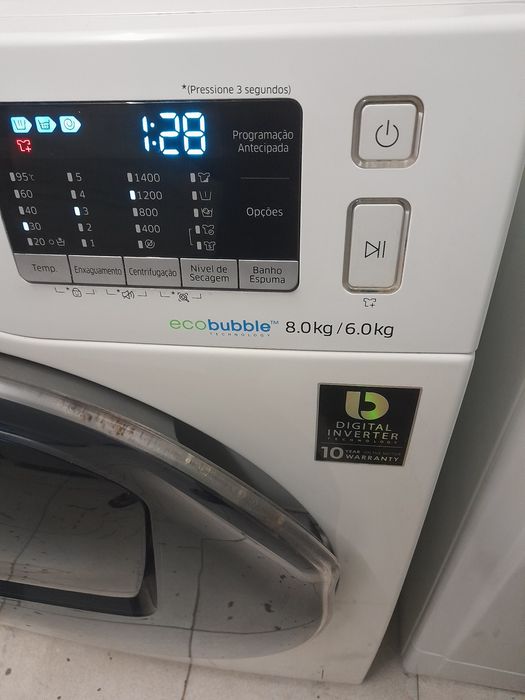 (Vendida) lavar/secar samsung  8kg c.entrega/garantia