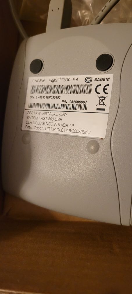 Modem Sagem zestaw instalacyjny dla usługi neostrada