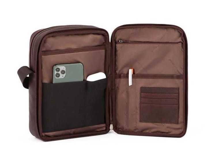 Чоловіча шкіряна сумка Piquadro Paavo Dark Brown CA5937S122TM коричнев
