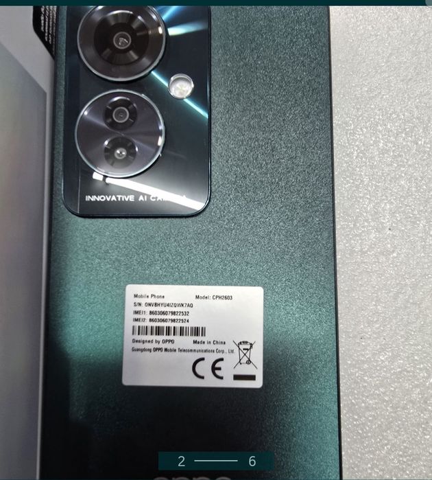 Oppo Reno 11F - 256Gb / 8 Gb - Novo com caixa e factura.
