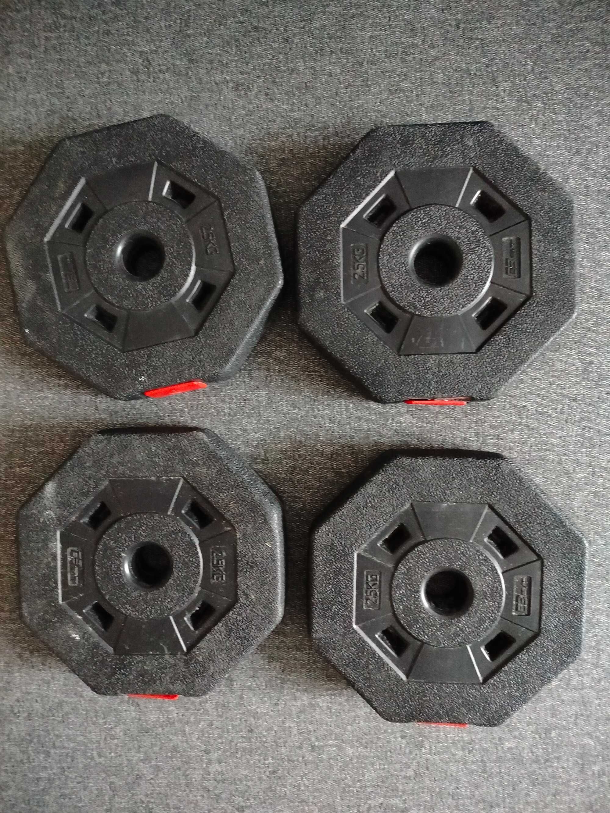 Obciążenie betonowe Hex EB Fit 2,5kg x4 sztuki